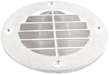 LV-1FW-DP Louvered Vent Cover, Fish White