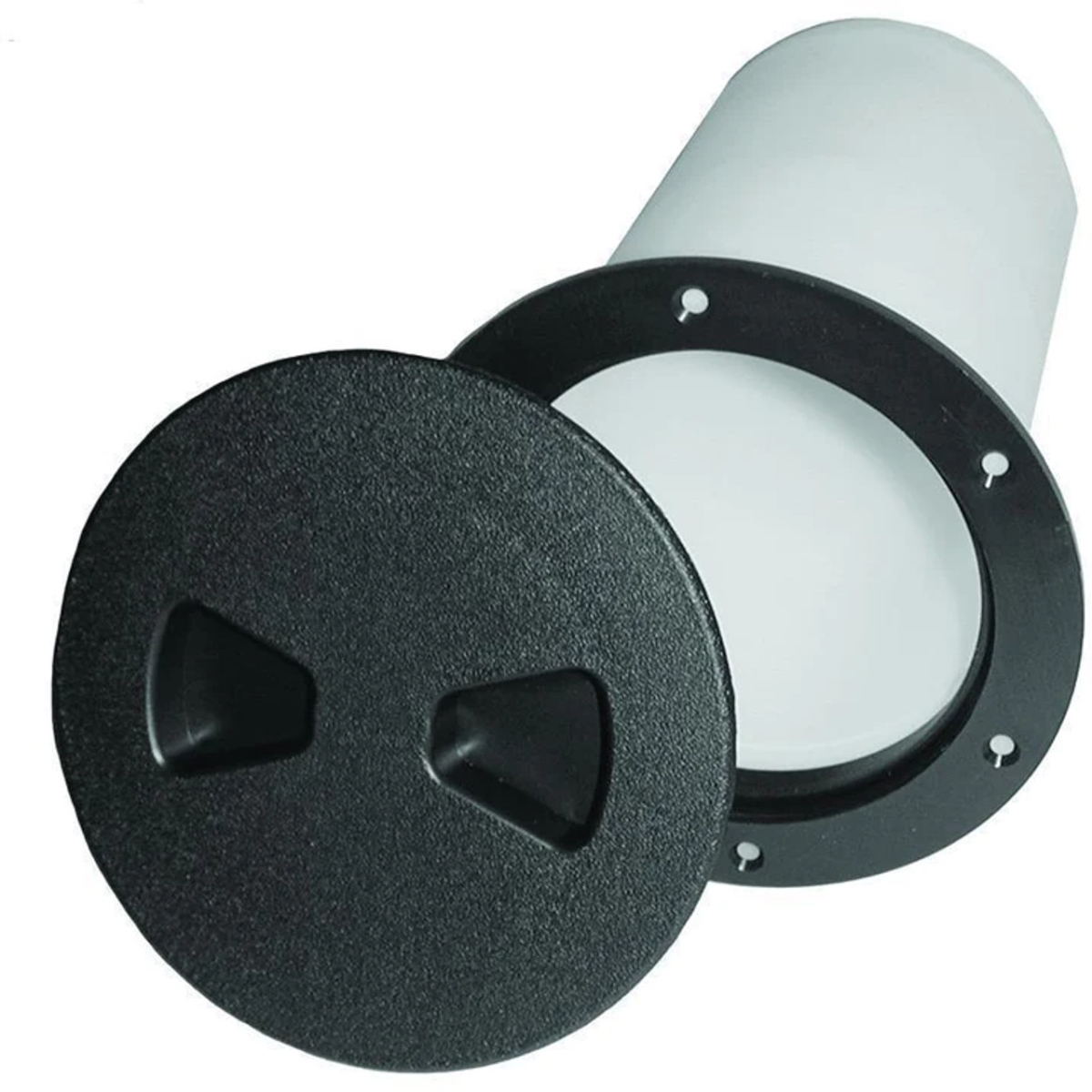 VT-8-1-DP 8 in. Versa Tube with Deck Plate, Black