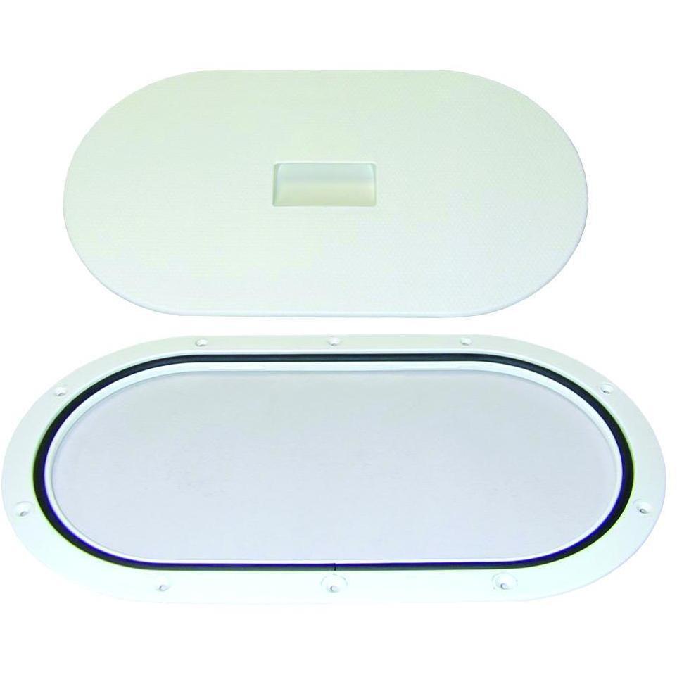 Oval Deck Plate - Polar White