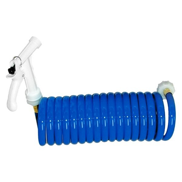 WDH-15B-B-DP 15 ft. Washdown Hose with Pistol Nozzle, Blue