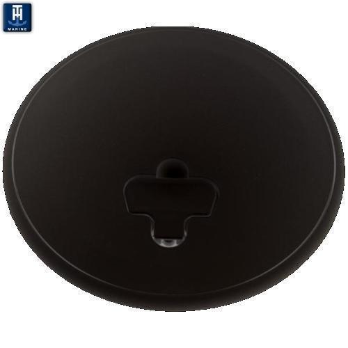 DPCAM-6-1-DP 6 in. Cam-Out Deck Plate, Black