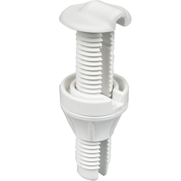 Bulkhead Thru-Hull Fitting - Black - 0.75 in. Hole - Watertight Seal