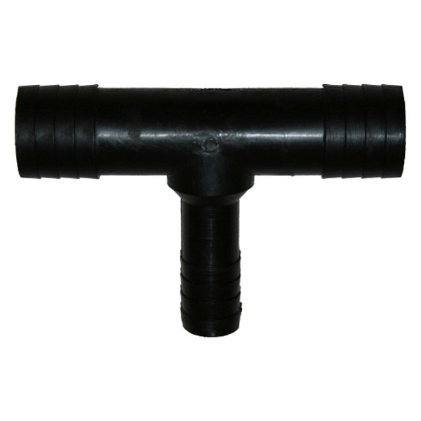 TEE-250-DP 0.13 x 0.75 x 0.13 in. 3 Way Plastic Tee Reducing Fitting, Black