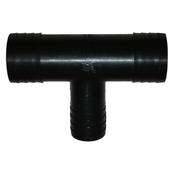 TEE-350-DP 0.5 x 0.13 x 0.5 in. 3 Way Plastic Tee Reducing Fitting, Black