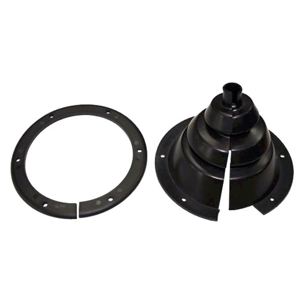 CBS-1-DP 3.5 in. Split Cable & Motor Well Boot with Reinforcing Ring - Black