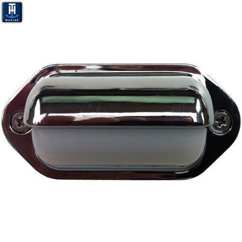 LED-51822-DP 2.6 x 1.3 in. Plastic LED Companion Way Light, White & Chrome