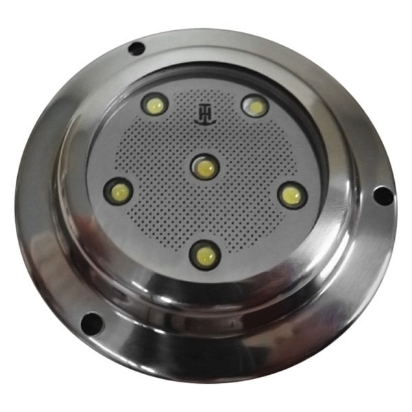 LED-39061-DP 12W Round High Output Underwater LED Light with Stainless Steel Bezel, Blue -  T-H Marine Supplies