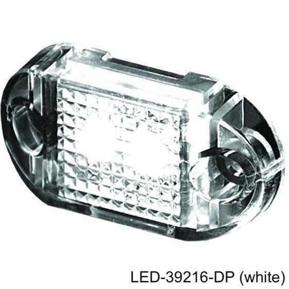 LED-39216-DP 316 Stainless Steel Bezel 2 HO LED Mini Accent Light, White