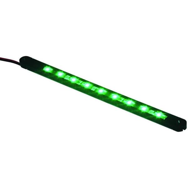 LED-33269-DP 12 in. LED Flex Light White Tape Track with Ends & Hardware, Green