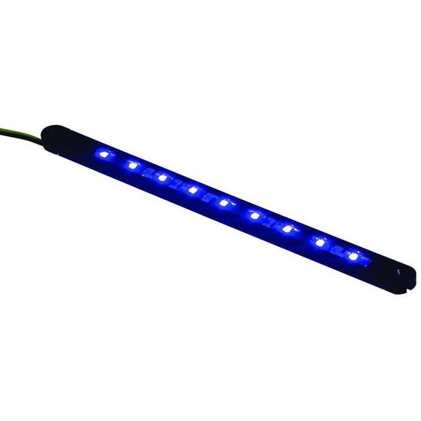 LED-33272-DP 12 in. LED Flex Light Black Tape Track with Ends & Hardware, Blue