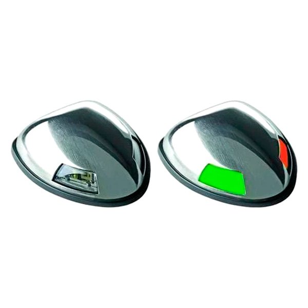 Bi-Color Bow Navigation Light - Black - Compact Design - Waterproof