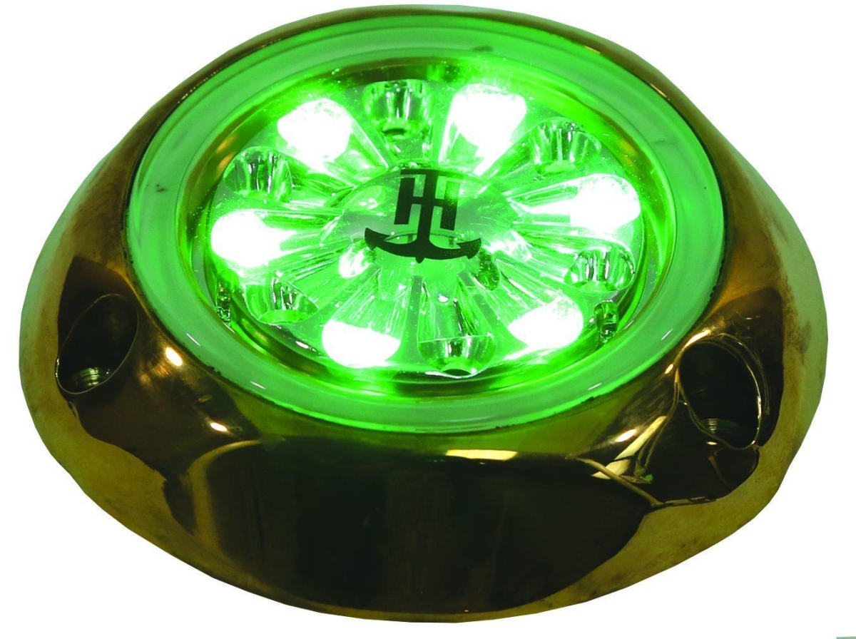 LED-33260-DP Gen 1 Bronze LED High Intensity Underwater Light, Green -  T-H Marine Supplies