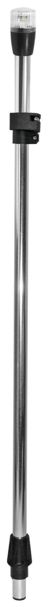 Adjustable LED Stern Navigation Light - Clear Anodized - 40-72 in. - USCG Certified
