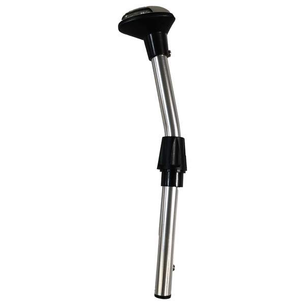 LED-NAV-39499-DP 12 in. LED Bow Light Combination Curved Pole Mount Plug-In Stamped Stainless Cover Pole Clear Anodized Shaft