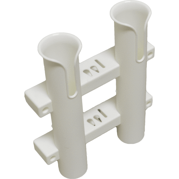 RHRM-2W-DP 2 in 1 Molded Rod Holder Rod Rack, White