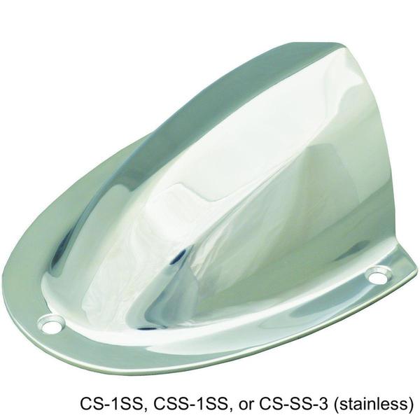 CSS-1SS-DP 1.62 x 1.5 x 0.43 in. Stainless Steel Clam Shell Vent - Set of 2
