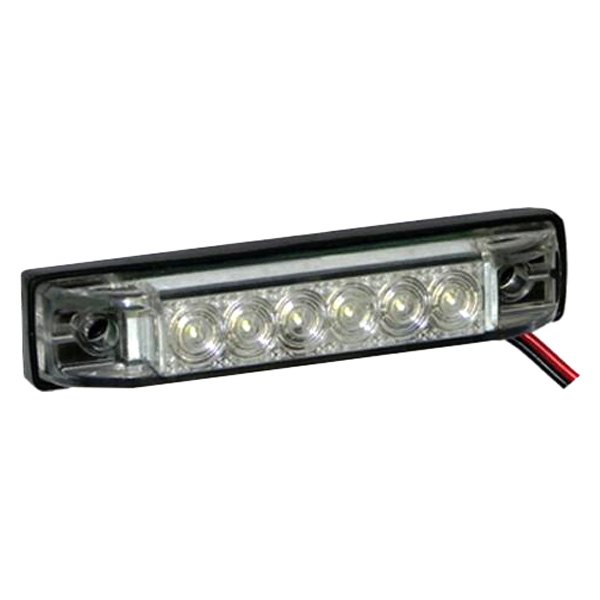LED-32670-RGBW-DP 4 in. 12V DC Slim Line RGBW Surface Mount Utility Strip LED Light Bar, Clear