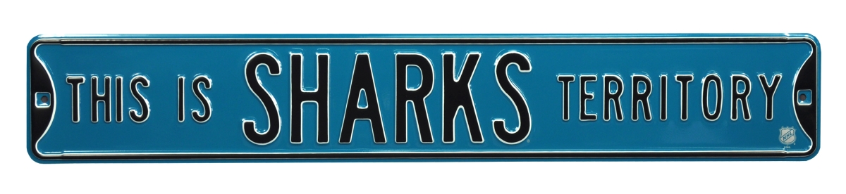 Picture of Authentic Street Signs 28138 This Is Sharks Territory Street Sign
