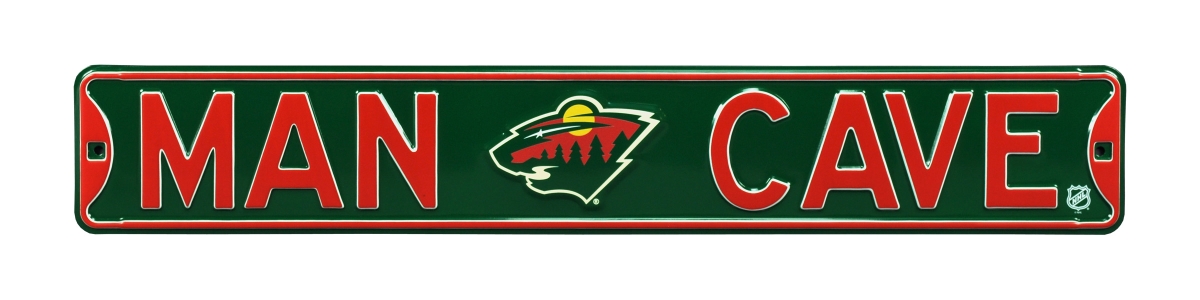 Picture of Authentic Street Signs 28154 Minnesota Wild Man Cave Street Sign