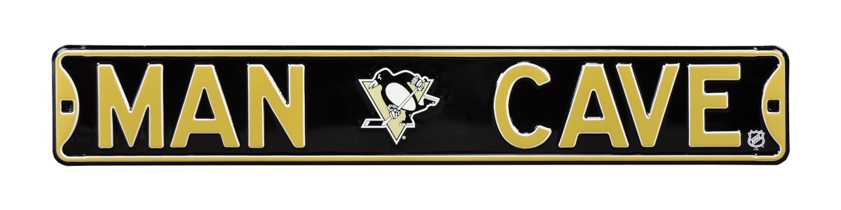 Picture of Authentic Street Signs 28155 Pittsburgh Penguins Man Cave Street Sign