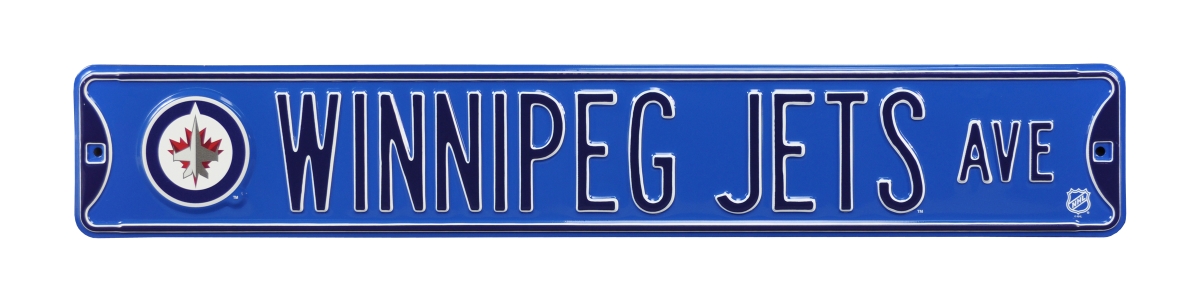 Picture of Authentic Street Signs 28165 Winnipeg Jets Avenue Blue Logo