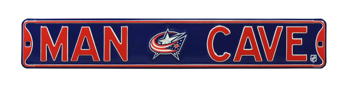Picture of Authentic Street Signs 28175 Blue Jackets Man Cave Street Sign