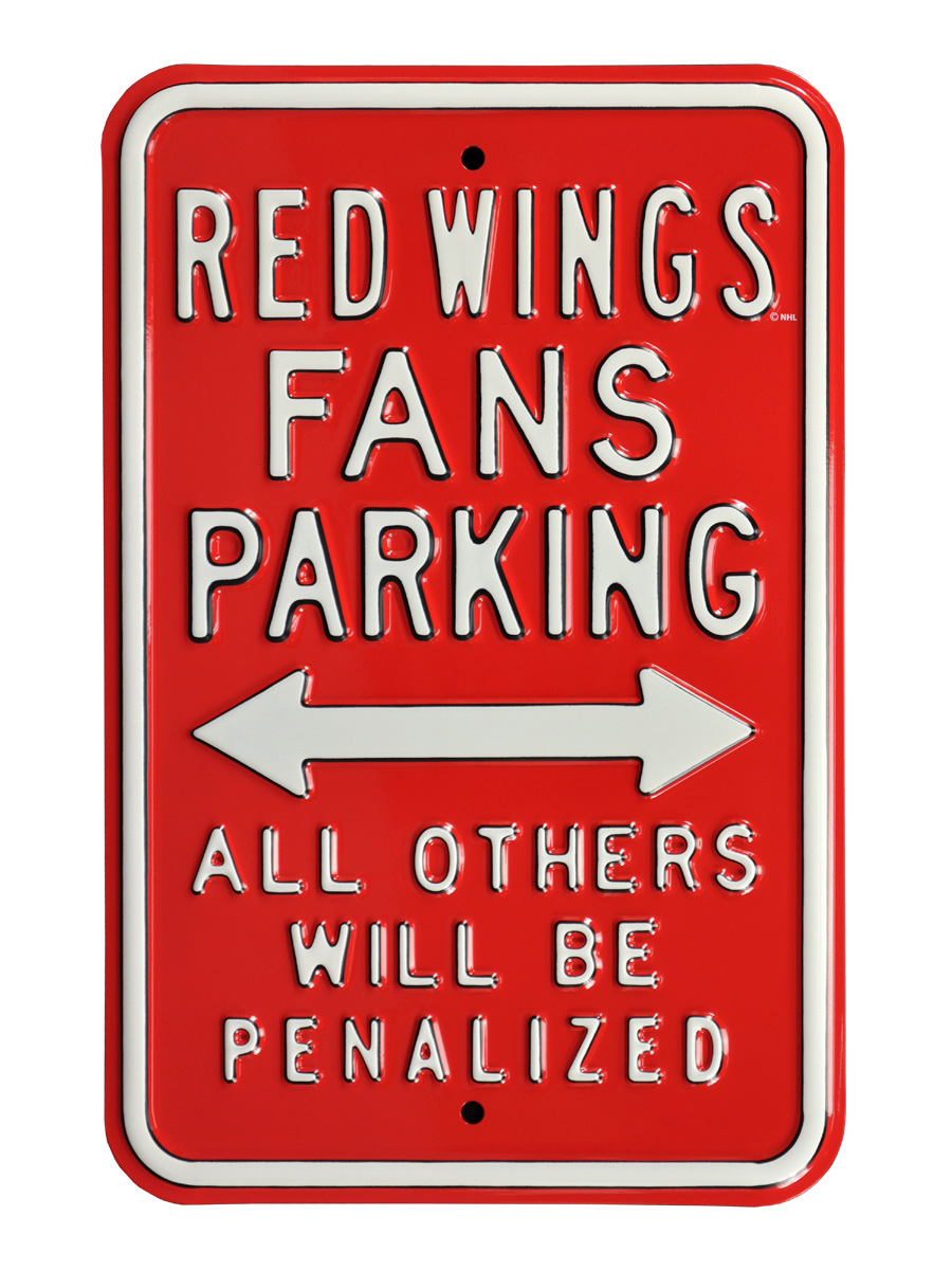 Picture of Authentic Street Signs 28501 Red Wings & Penalized Parking Sign