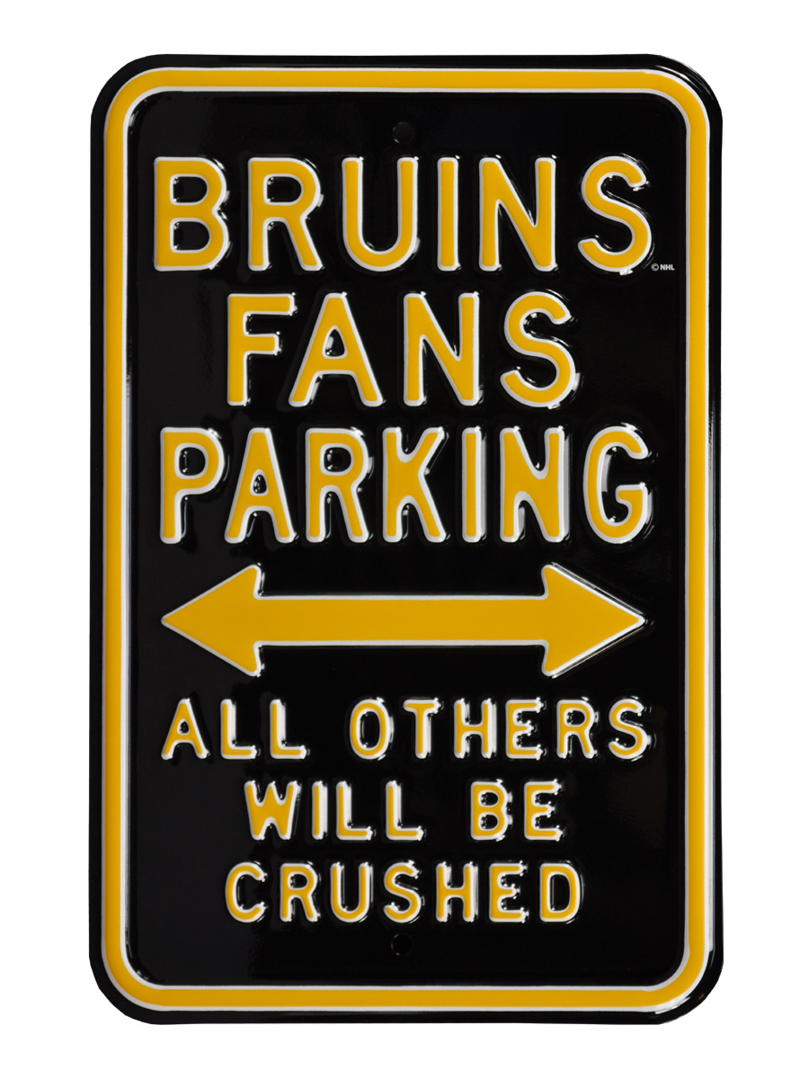 Picture of Authentic Street Signs 28506 Bruins & Crushed Parking Sign