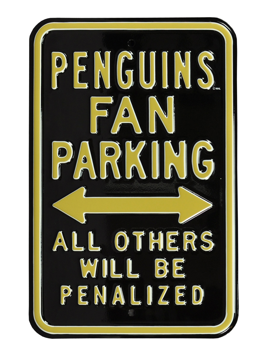Picture of Authentic Street Signs 28507 Penguins Penalized Parking Sign