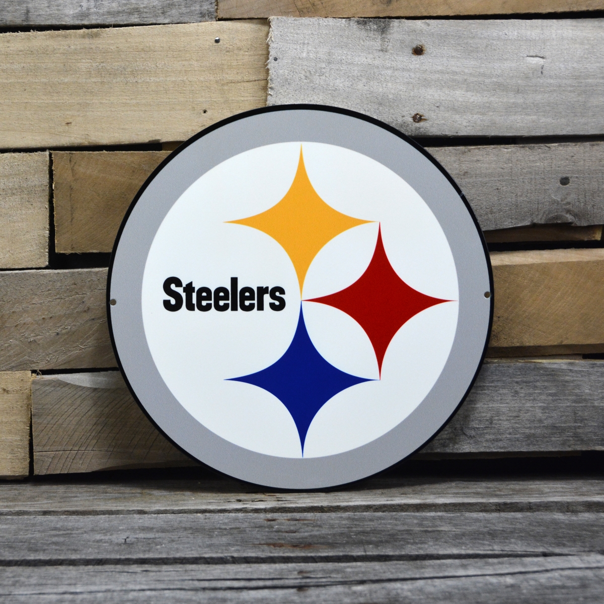 12 in. Pittsburgh Steelers Steel Logo