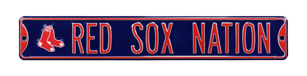 Picture of Authentic Street Signs 30183 Red Sox Nation with Socks Logo