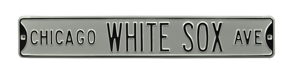 Picture of Authentic Street Signs 30187 Chicago White Sox Avenue Silver Street Sign