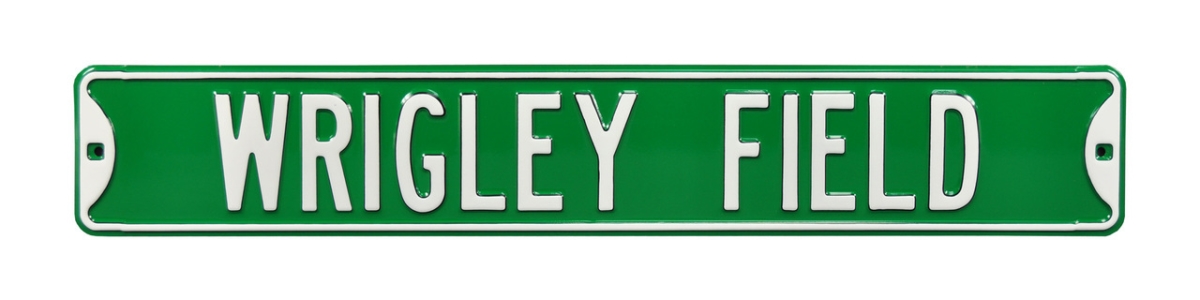 Picture of Authentic Street Signs 32002 Wrigley Field Green Street Sign