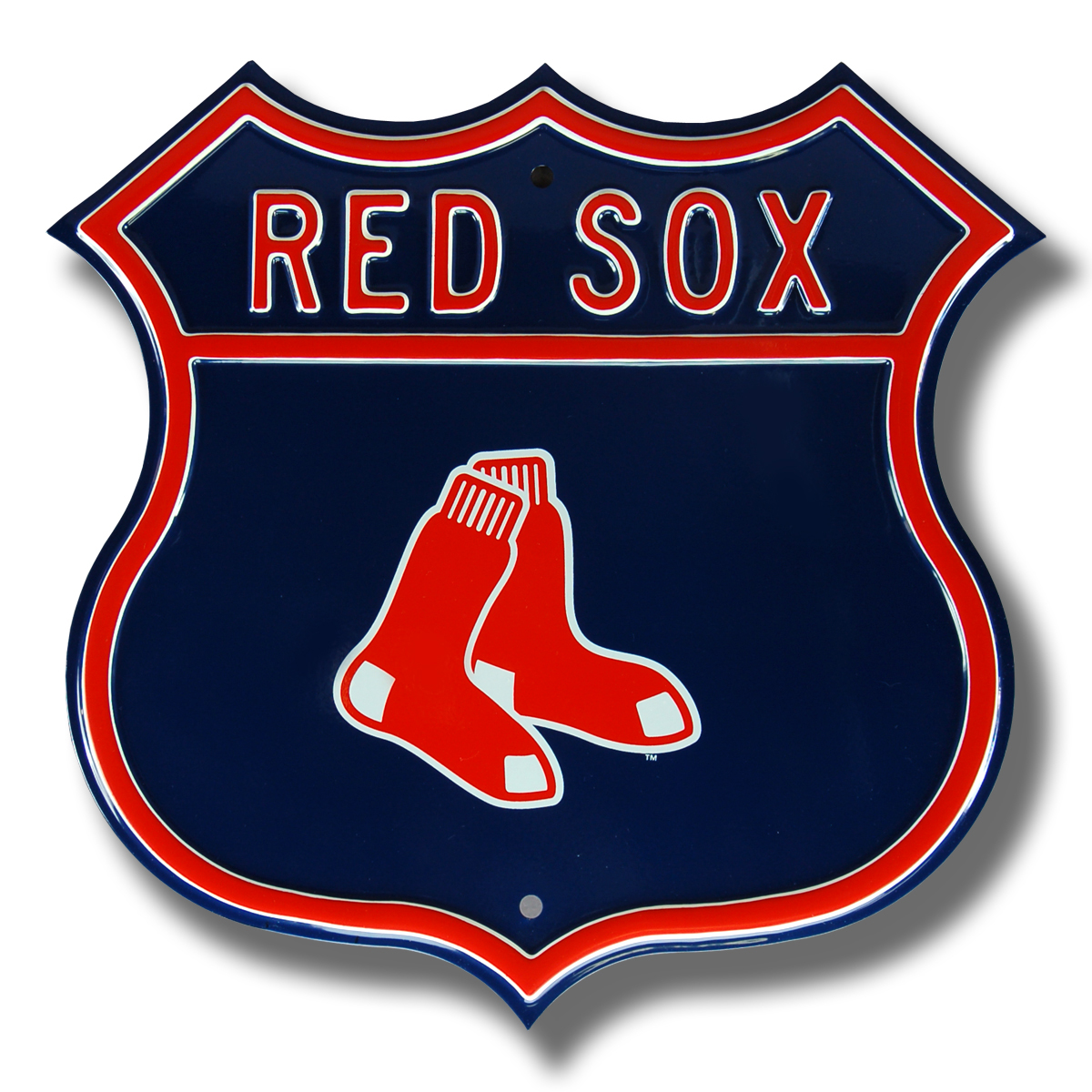 Red Sox Sox Logo Route Street Sign