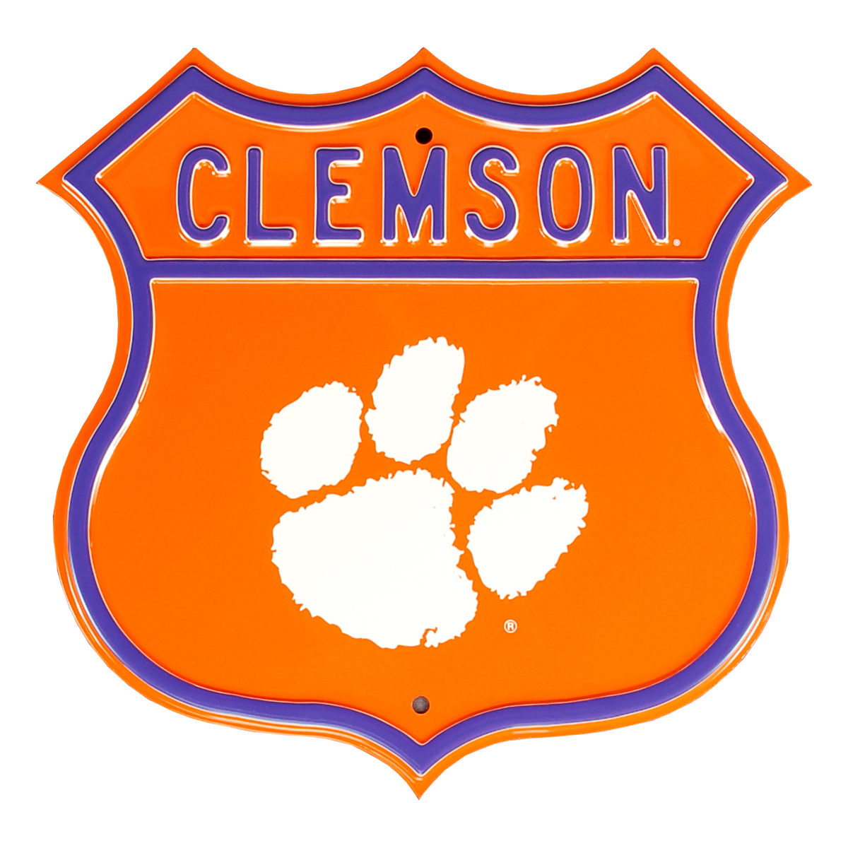 Picture of Authentic Street Signs 33131 Clemson Paw Logo Route Street Sign