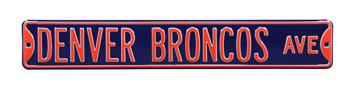 Denver Broncos Avenue Street Sign