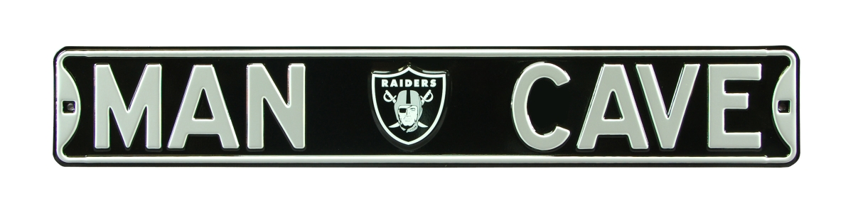 Oakland Raiders Man Cave Street Sign