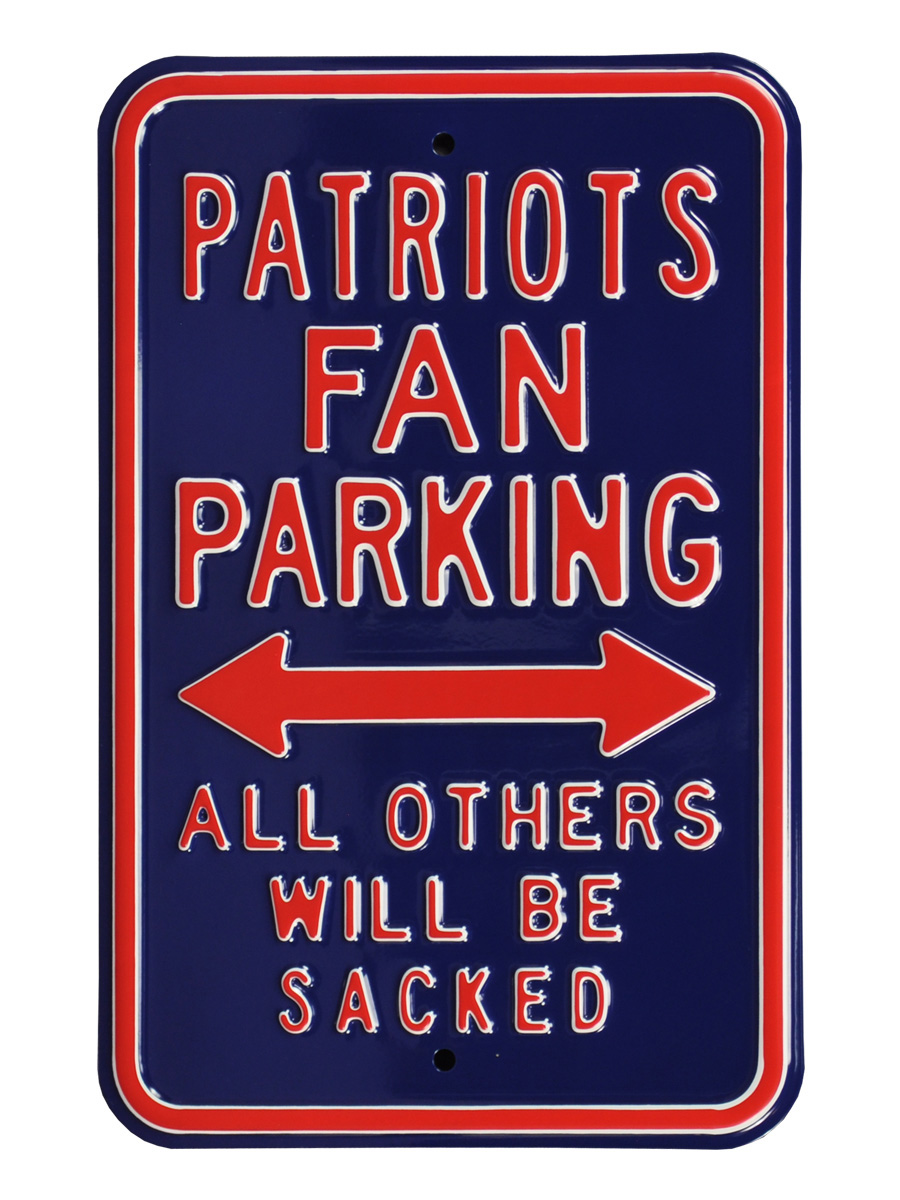 Picture of Authentic Street Signs 35106 Patriots & Sacked Parking Sign