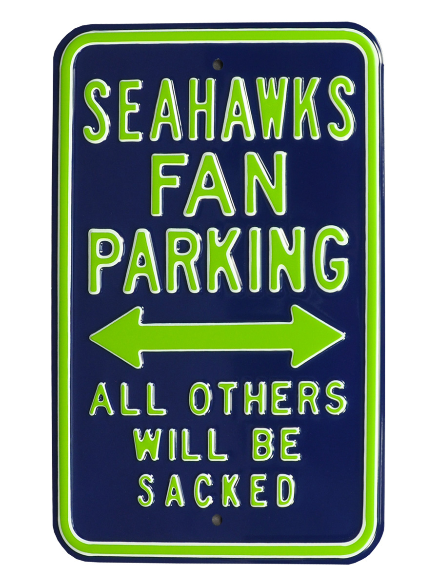 Picture of Authentic Street Signs 35121 Seahawks Sacked Parking Sign