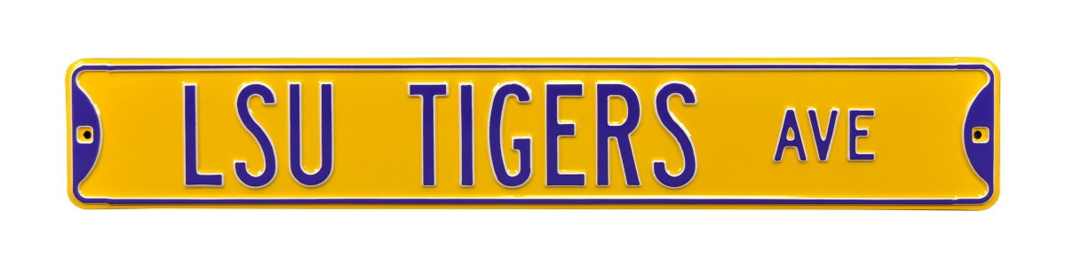 Picture of Authentic Street Signs 70005 LSU Tigers Avenue Yellow Street Sign