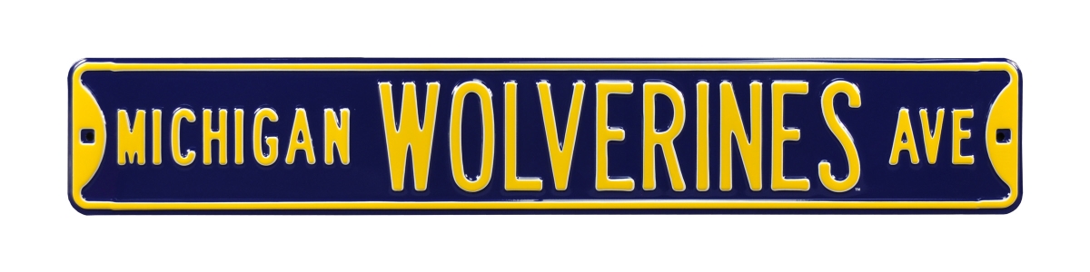 Picture of Authentic Street Signs 70007 Michigan Wolverines Avenue Navy Street Sign