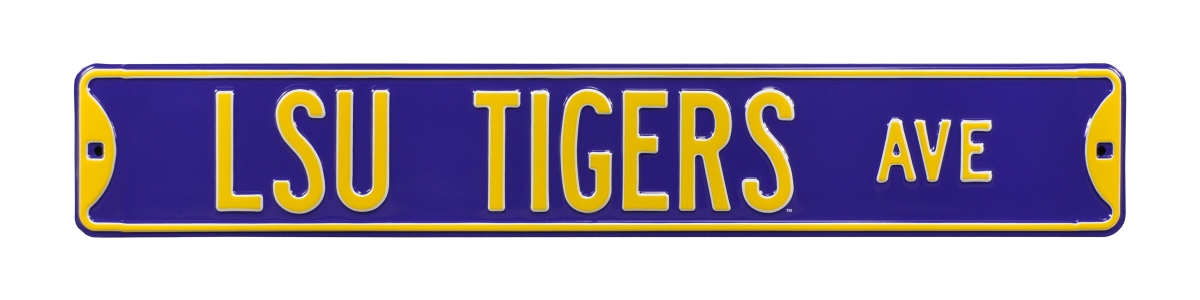 Picture of Authentic Street Signs 70012 LSU Tigers Avenue Purple Street Sign