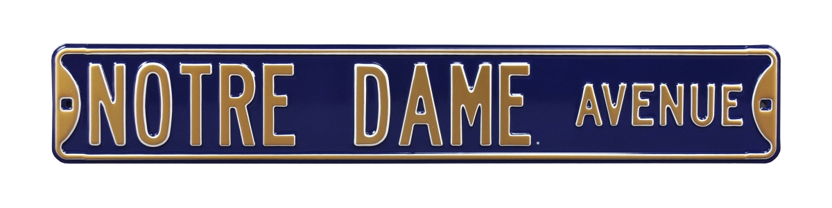Picture of Authentic Street Signs 70017 Notre Dame Avenue Navy Street Sign