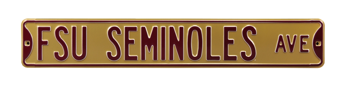 Fsu Seminoles Avenue Gold Street Sign