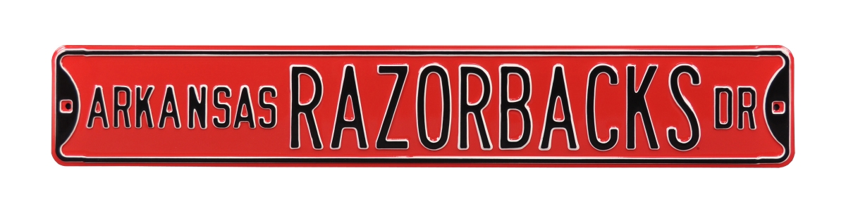 Picture of Authentic Street Signs 70024 Arkansas Razorbacks Dr Red Street Sign