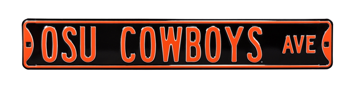 Picture of Authentic Street Signs 70065 OSU Cowboys Avenue Black Street Sign