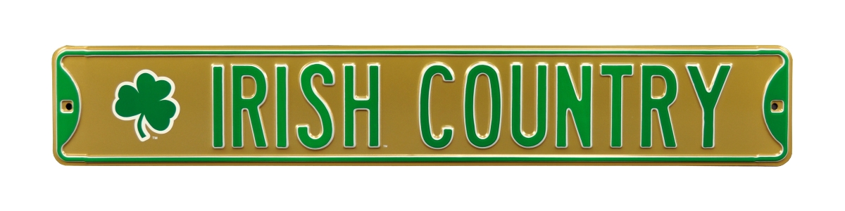 Picture of Authentic Street Signs 70112 Irish Country with Shamrock Logo