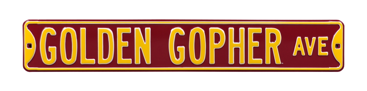 Picture of Authentic Street Signs 70128 Golden Gopher Avenue Street Sign