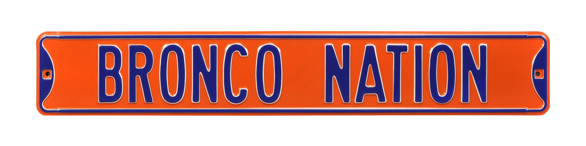 Picture of Authentic Street Signs 70259 Bronco Nation - Boise State Street Sign