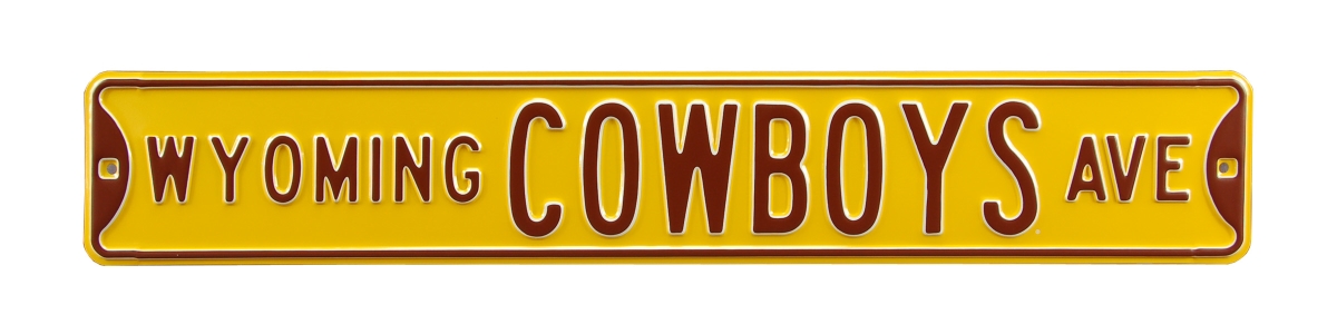 Picture of Authentic Street Signs 70260 Wyoming Cowboys Avenue Yellow Street Sign